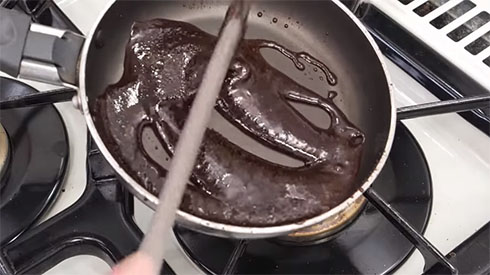 黒いチョコができました