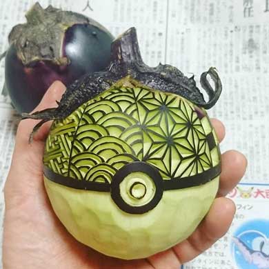 カボチャ カービング 彫刻 チェーン 鎖 gaku 作品