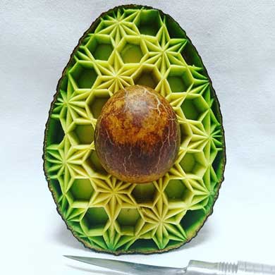 カボチャ カービング 彫刻 チェーン 鎖 gaku 作品