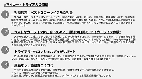 マイカー・トライアル