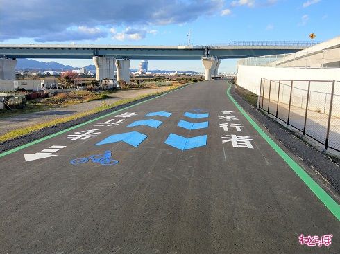 県道409号は自転車歩行者専用の県道