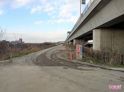 この先、相模大橋までは事業中。その先はまだ未整備です