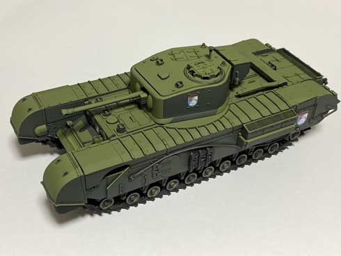 フラッシュ撮影 CGアニメ 見た目 戦車 模型 プラモデル アニメ塗り ガルパン チャーチル