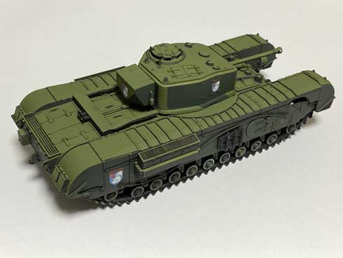 フラッシュ撮影 CGアニメ 見た目 戦車 模型 プラモデル アニメ塗り ガルパン チャーチル