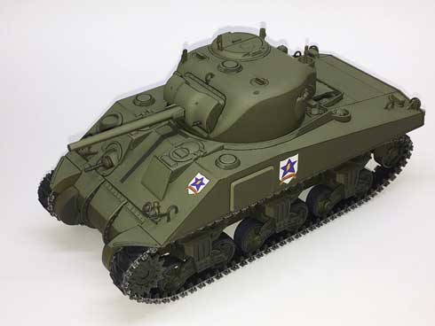 フラッシュ撮影 CGアニメ 見た目 戦車 模型 プラモデル アニメ塗り ガルパン チャーチル