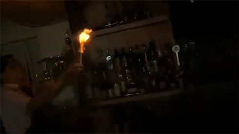 炎を手元の道具に取ったところ