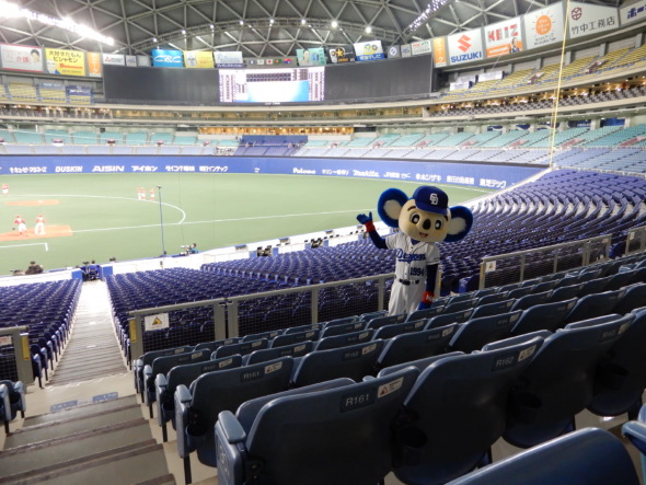 ドアラ 中日ドラゴンズ 日本プロ野球 オープン戦 無観客試合 新型コロナウイルス YouTube レポート