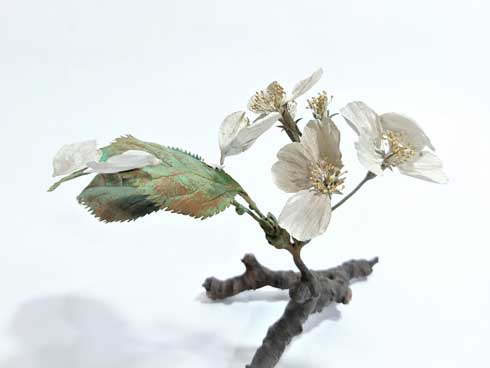金属 造形 植物 花 タンポポ アート 作品 鈴木祥太