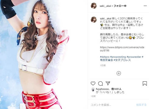 赤井沙希 赤井英和 プロレスラー 腹筋 偽造