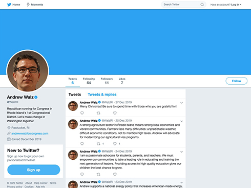 実在しない米選挙候補者に認証済みバッジ　休暇中の高校生による暇つぶしだった