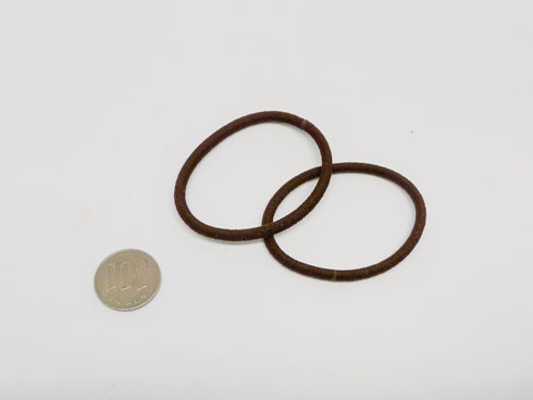 ハンカチマスクに向かないゴムの写真