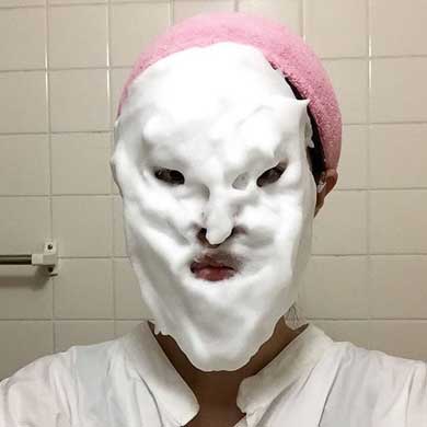 洗顔ものまね 泡 有名人 顔マネ 杉浦由梨 藤田ニコル 千原ジュニア