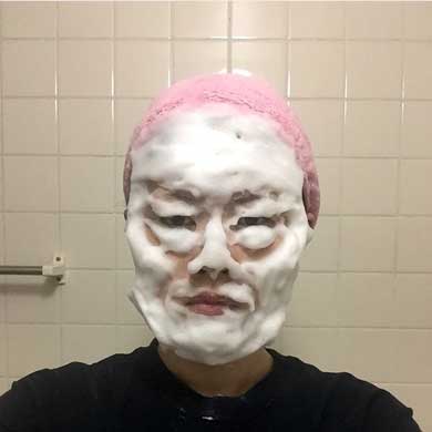 洗顔ものまね 泡 有名人 顔マネ 杉浦由梨 藤田ニコル 千原ジュニア