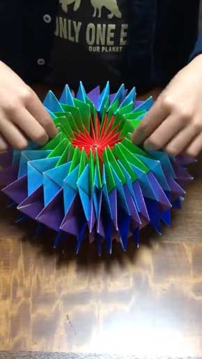 折り紙 万華鏡 じぃじ おじいちゃん 手作り