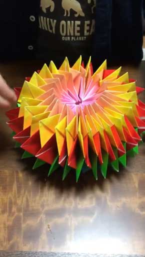 折り紙 万華鏡 じぃじ おじいちゃん 手作り