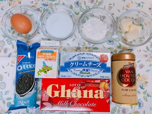 ねとめし チョコ ケーキ 簡単 チーズ