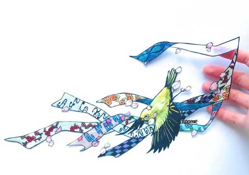 つまみ細工 ゴミみたいな大きさ 布 作る 花 こあめ 作品