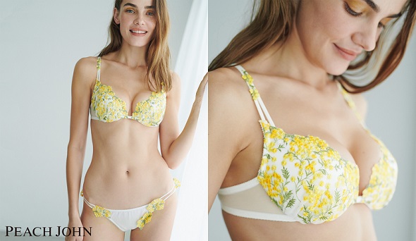 （「ピーチ・ジョン」からミモザモチーフのコレクションが登場）