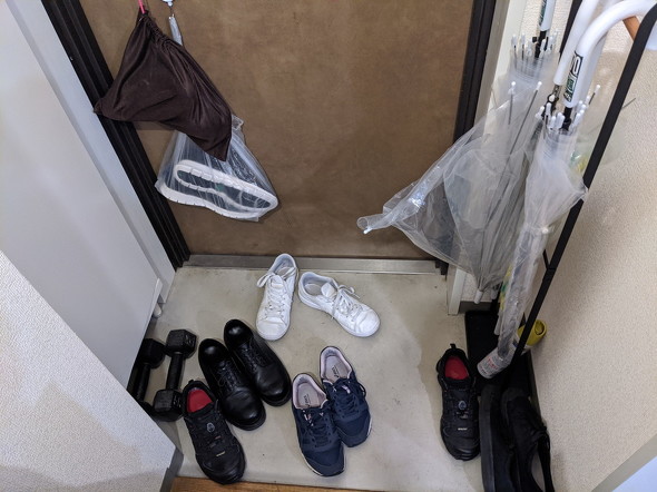 玄関収納見直し