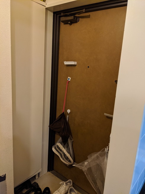 玄関収納見直し