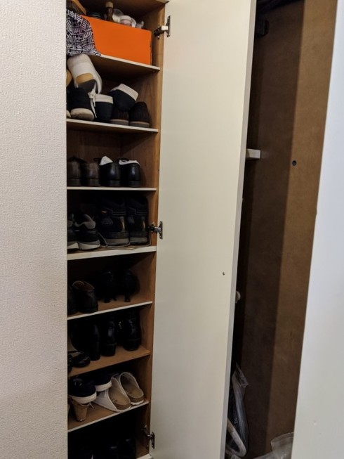 玄関収納見直し