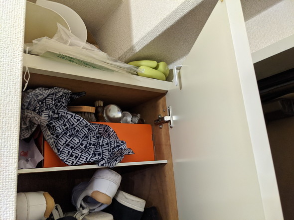 玄関収納見直し