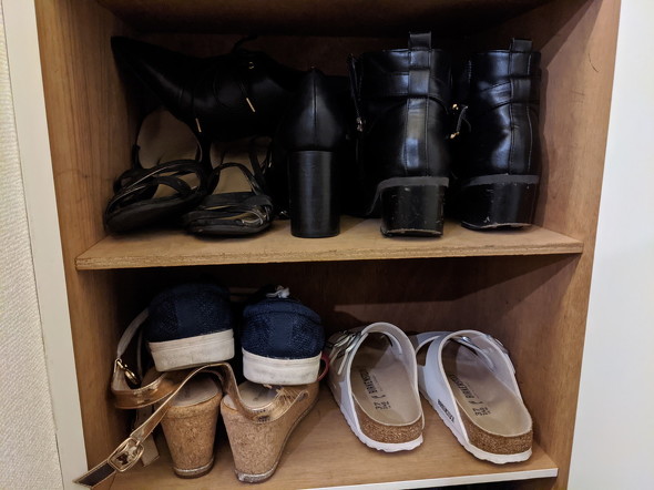 玄関収納見直し