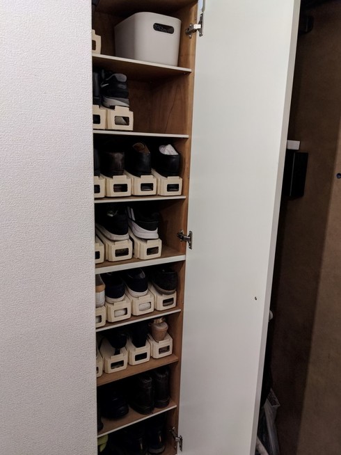 玄関収納見直し