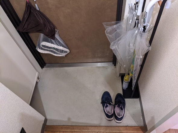 玄関収納見直し