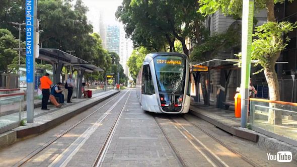 路面電車 トラム 海外 YouTube リオ 架線レス オリンピック LRT