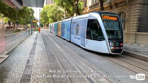 路面電車 トラム 海外 YouTube リオ 架線レス オリンピック LRT