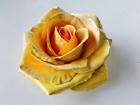 本物のような陶磁器の花