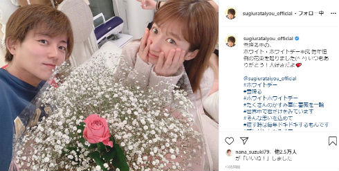 杉浦太陽 辻希美 ホワイトデー Instagram インスタ 夫婦