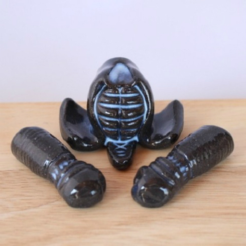 剣道のメン＆コテ箸置きセット