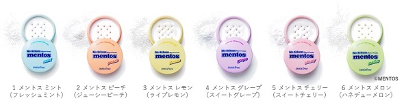 （innisfree×メントス「ノーセバム ミネラルパウダー メントス コレクション」が登場）