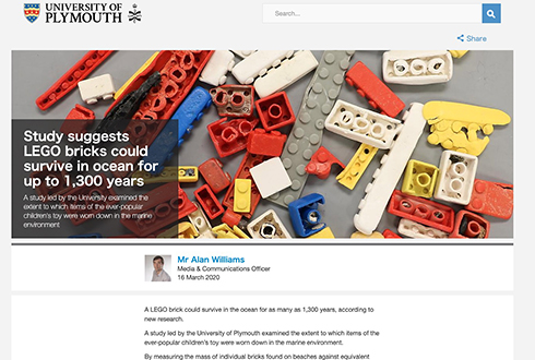 レゴブロックは海洋汚染の可能性があると研究発表　1300年間消えない可能性も
