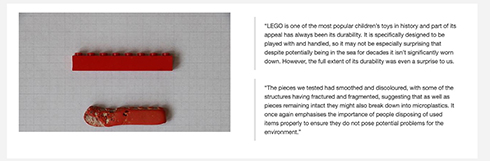 レゴブロックは海洋汚染の可能性があると研究発表　1300年間消えない可能性も