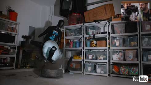 エアバッグ 上に 座る 実験 YouTube スローモーション