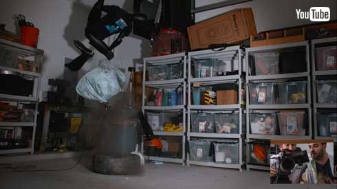 エアバッグ 上に 座る 実験 YouTube スローモーション