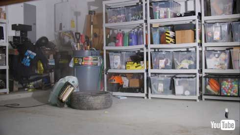 エアバッグ 上に 座る 実験 YouTube スローモーション