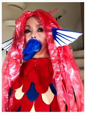 研ナオコ アマビエ コスプレ 妖怪 疫病退散 ブログ