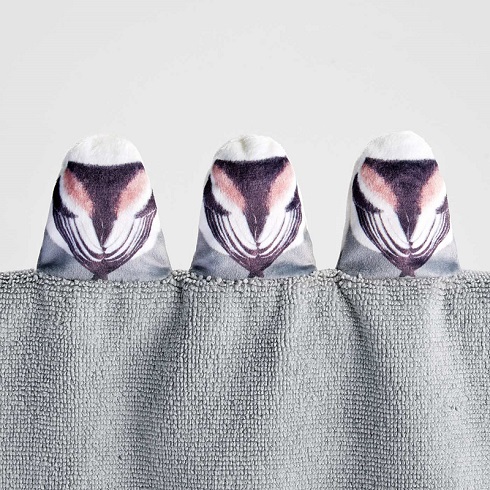 （フェリシモ「ちょこんっと小鳥がとまるフェイスタオルの会」）