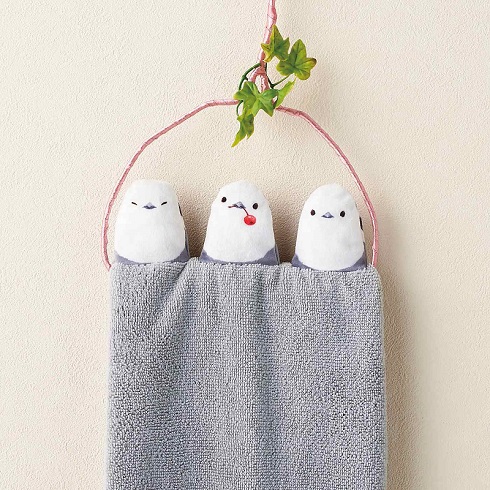 （フェリシモ「ちょこんっと小鳥がとまるフェイスタオルの会」）