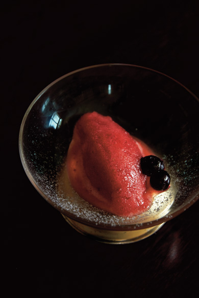 イチゴのシャーベットの写真