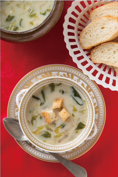 ヴェルサイユ風レタススープの写真