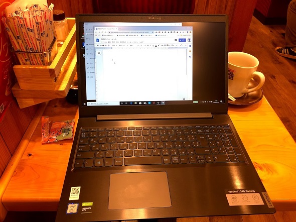 マシーナリーとも子「ideapad L340 Gaming」