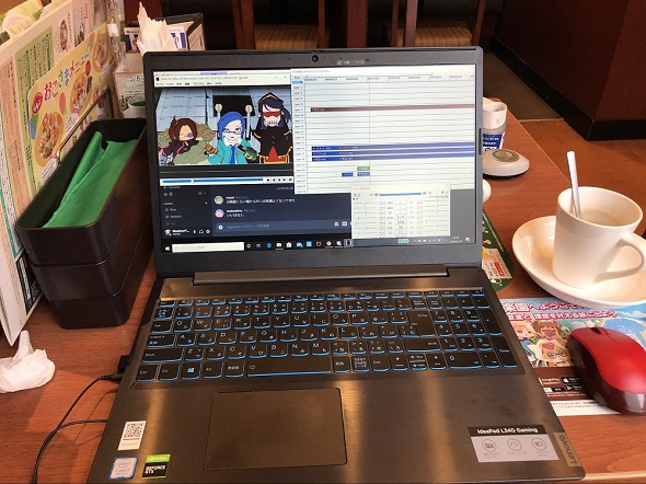 マシーナリーとも子「ideapad L340 Gaming」