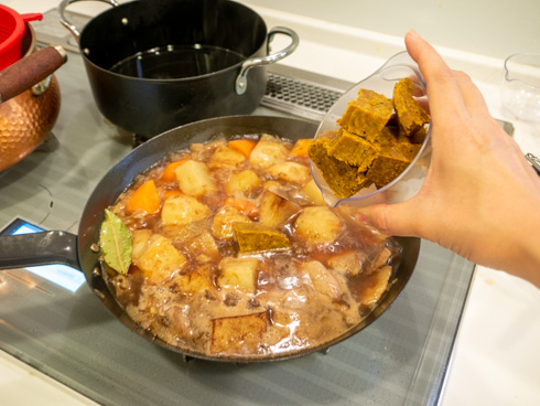 自家製ルーを入れたところ