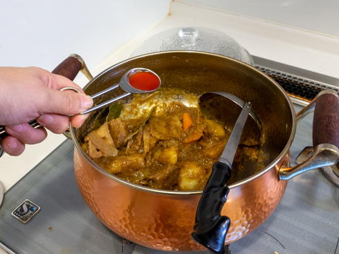 キムチの汁を入れるところ