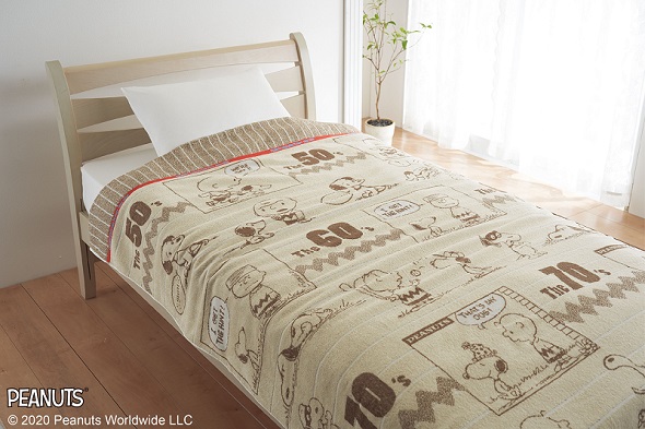 （スヌーピー×西川の寝装グッズが登場）